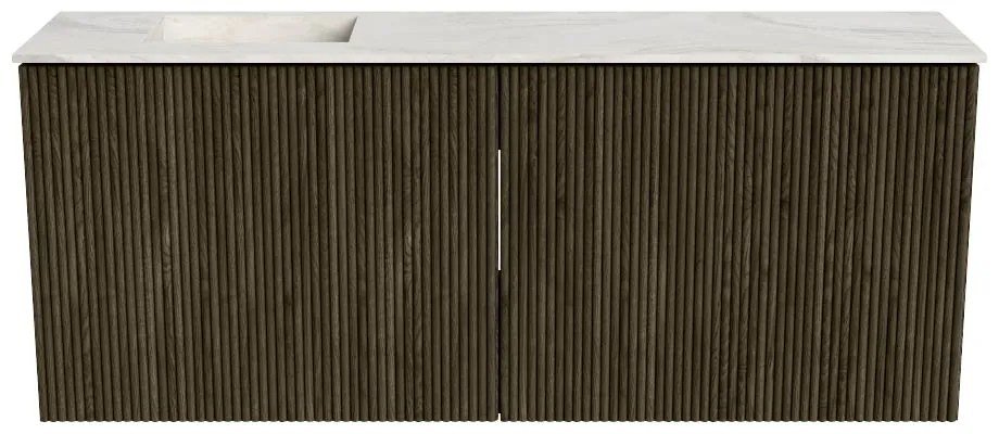 Mondiaz Joya DLux 100cm toiletmeubel shadow met wastafel faye links 1 kraangat ostra