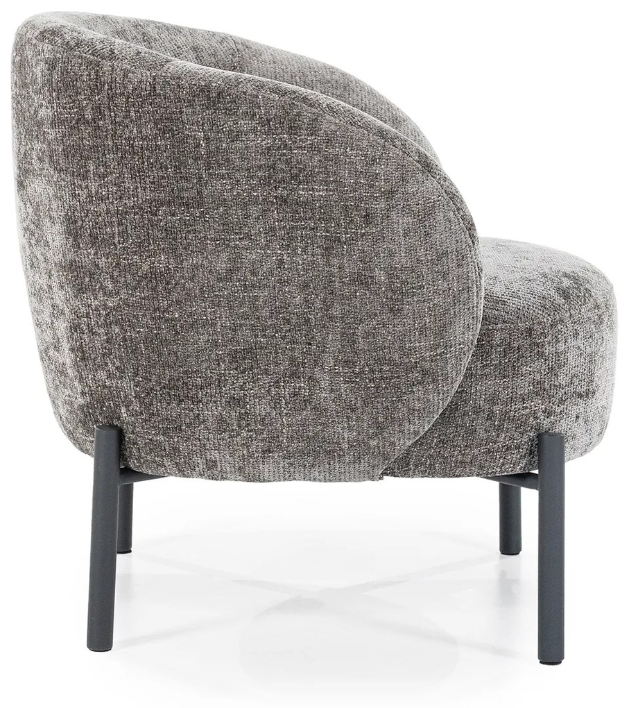 By-Boo Oasis Bruine Fauteuil Met Ronde Rugleuning