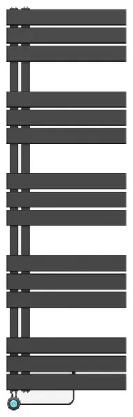 Belrad Handdoekradiator Elektrische Links Aansluiting/Comb- Zwart 1600X500 BUCZE1600500