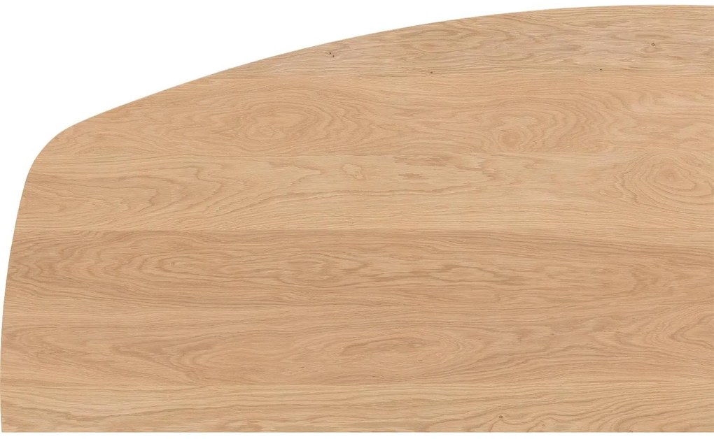 Goossens Excellent Eettafel Uniek, Semi ovaal 180 x 100 cm