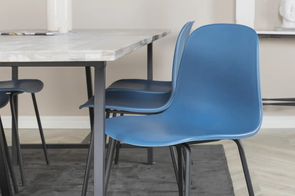 Jörn Eetkamerstoel - Jorge - Blauw - Kunststof - Jörn