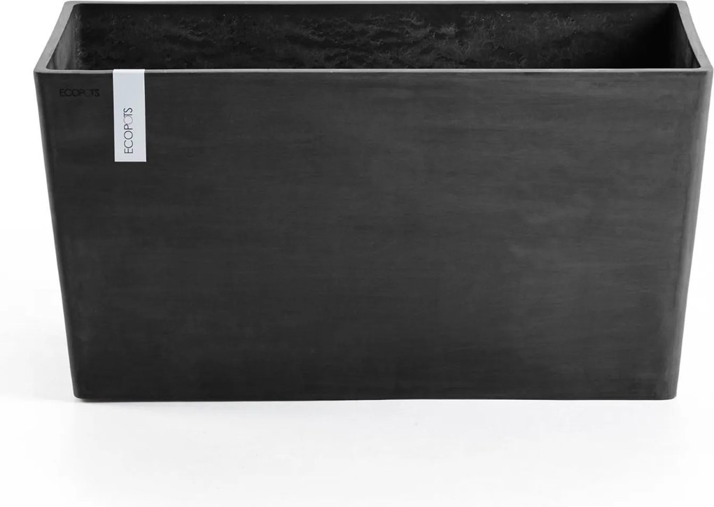 Ecopots bloempot Paris 100 - Rechthoekig - Dark Grey - 99,7 x 46,4 x H51 cm