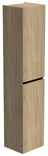 Thebalux hoge kast 165x35x29 2x dichte deur 1x greeplijst mat zwart links draaiend t.b.v. Type 1/3/5/9 7TY35075NA