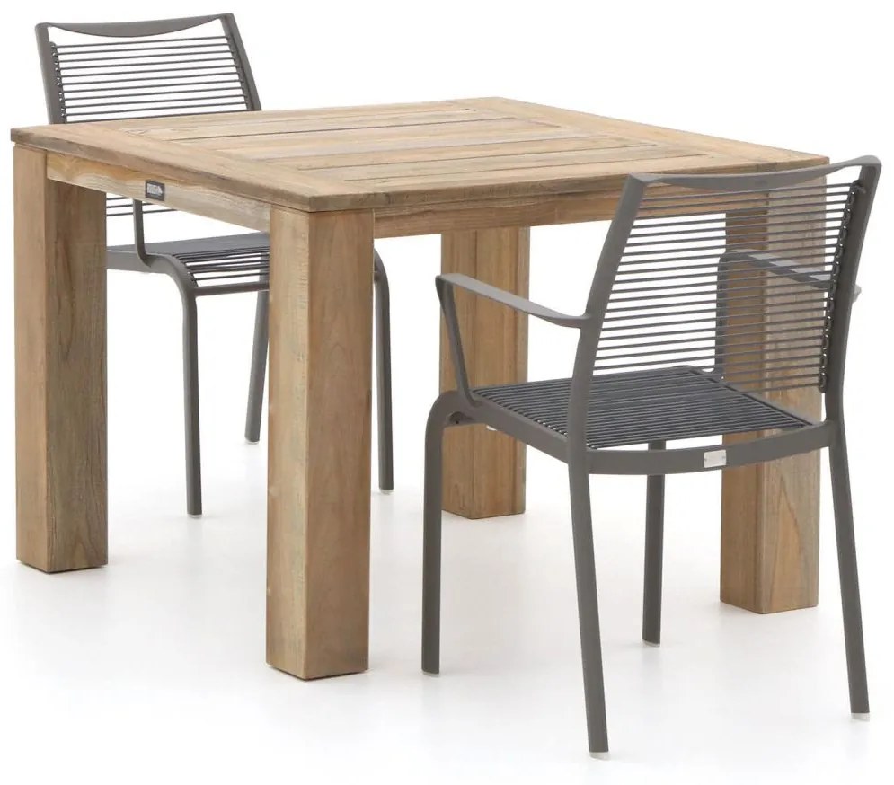 Apple Bee Hawaii/ROUGH-X 100cm dining tuinset 3-delig stapelbaar