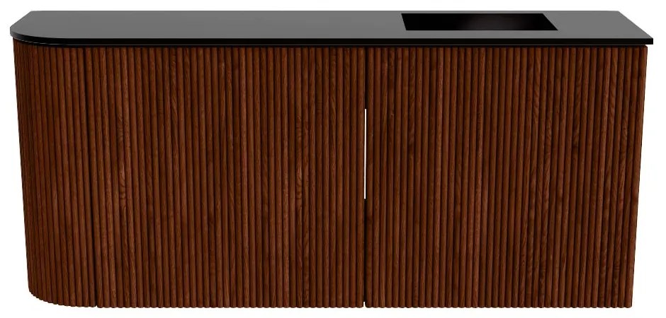 Mondiaz Joya 90cm toiletmeubel ronding links ruby met wastafel faye rechts zonder kraangat urban