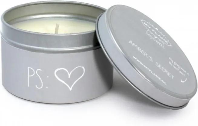 My Flame Lifestyle scented soy candle light grey P.S.
