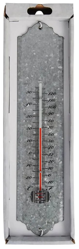 Esschert Design Wandthermometer 30 cm schrootzink OZ10