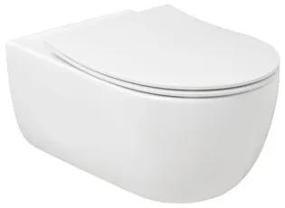 Plieger Kansas randloos toilet met softclose & quick release slimme zitting mat wit