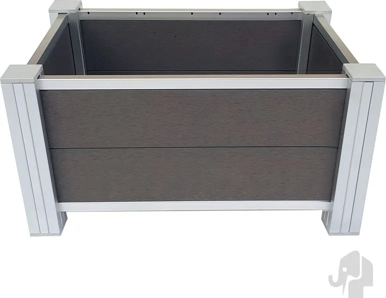Plantenbak composiet - Rock Grey - 45 x 76 x 40 cm (zelfbouwset)