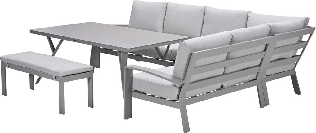 Garden Impressions Camilo lounge dining set 6-delig rechts - taupe