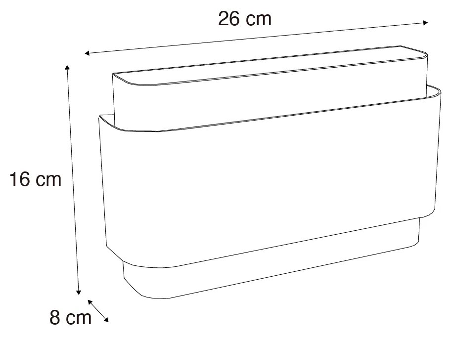 Smart wandlamp wit 2-lichts incl. Zigbeei G9 - Coen
