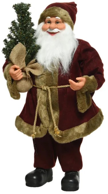 Kerstman Polyester met Kerstboom