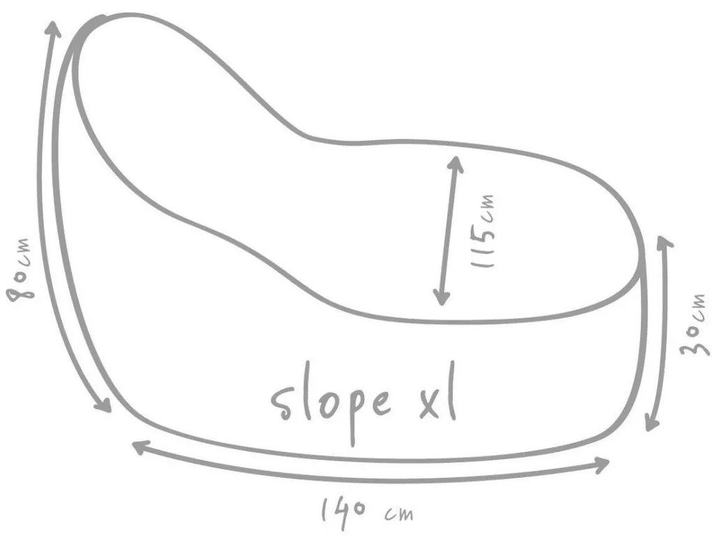 Zitzak Slope XL Plus Outdoor - antraciet