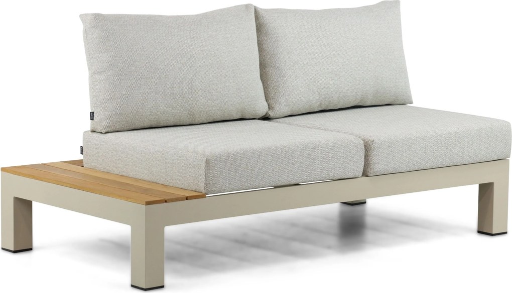 Loungeset 5 personen Aluminium/Teak Taupe Lifestyle Garden Furniture Vittoria