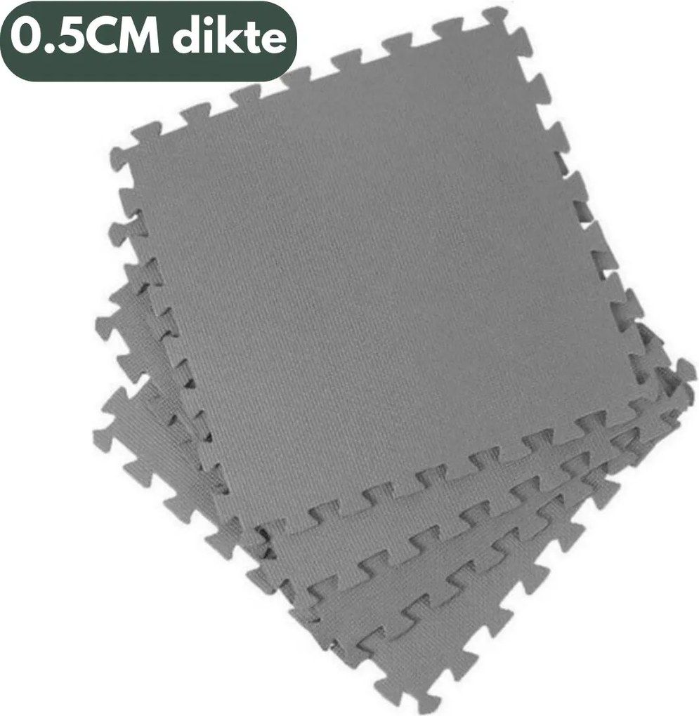 Intex vloertegels L50 x B50 x H0.5 cm (grijs) - set van 8 stuks