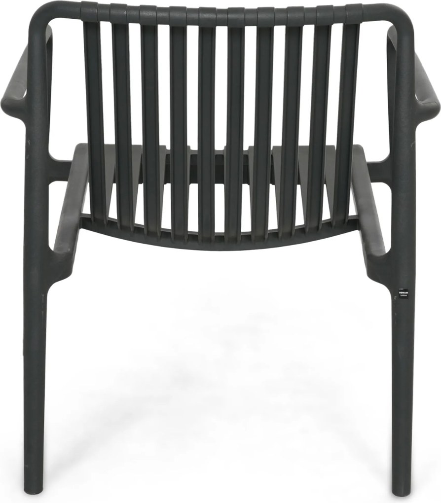 Tuinstoel stapelbaar Kunststof Grijs-antraciet Domani Furniture Alba  antracite