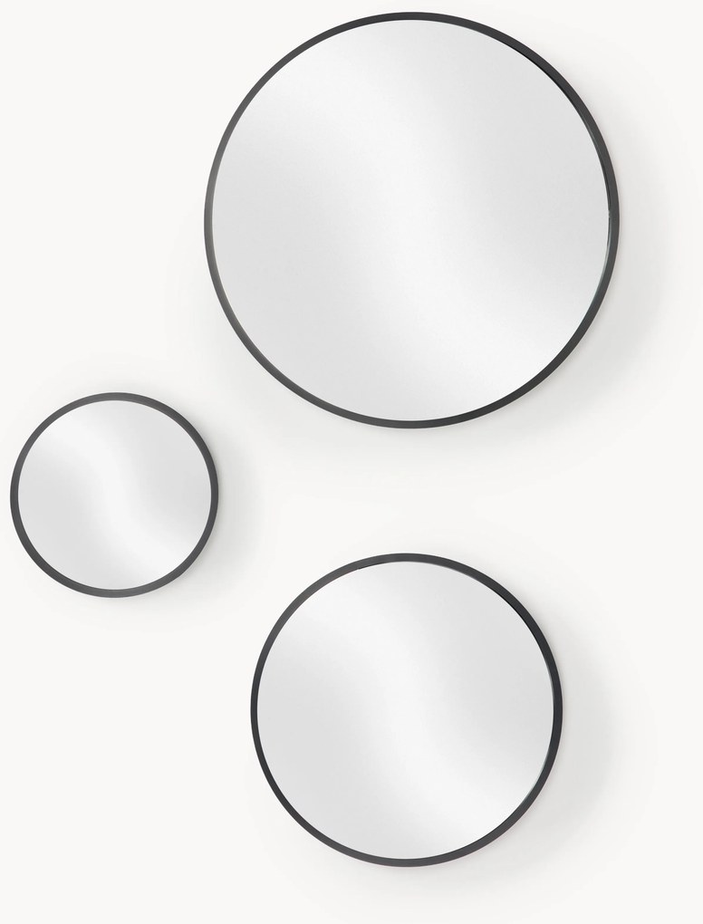 Ronde wandspiegels Ida, 3-delig