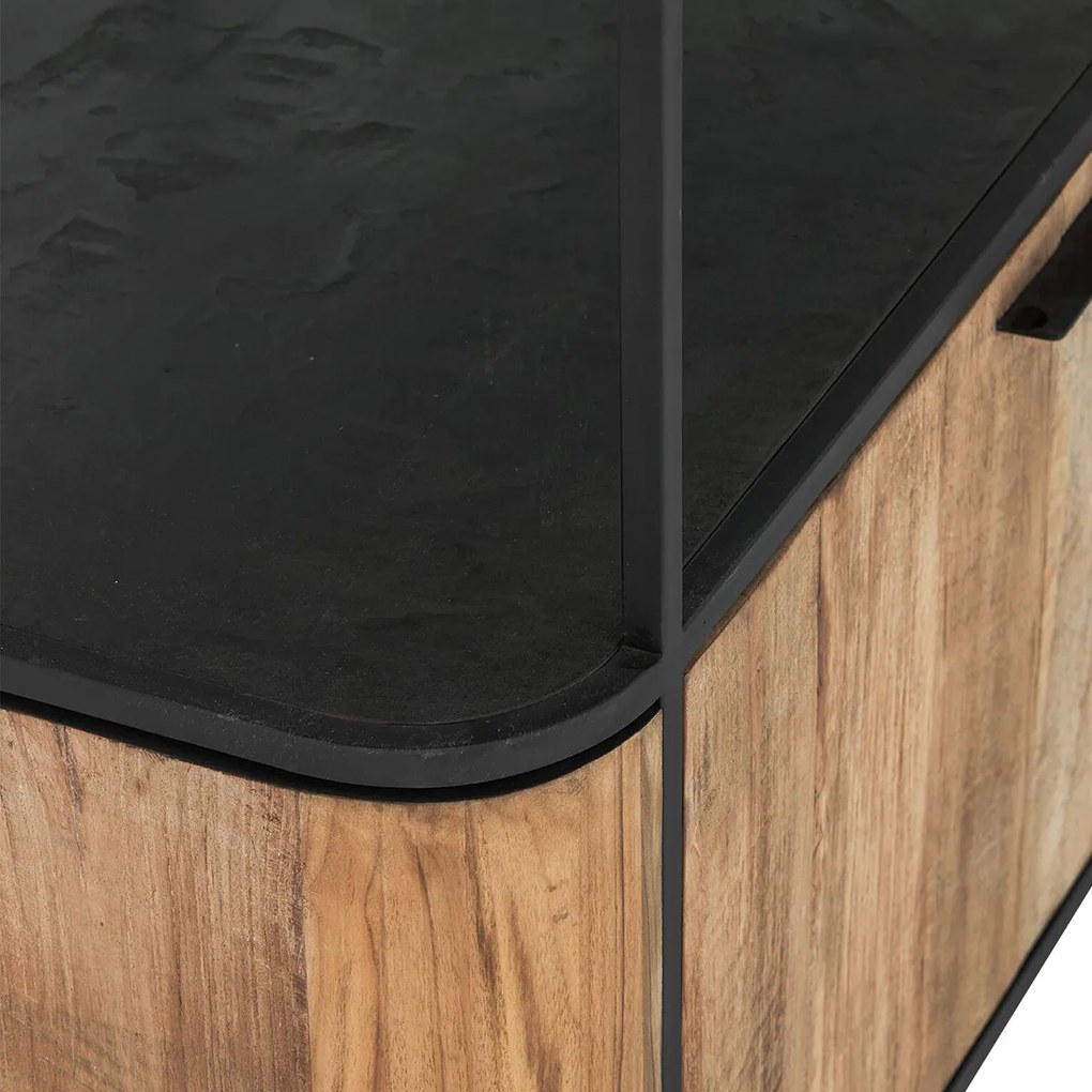 DTP Home Soho Stellingkast Teak En Mortex - 110x45x210cm.