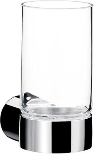 Emco Fino glashouder met kristalglas wandmodel chroom 842000100