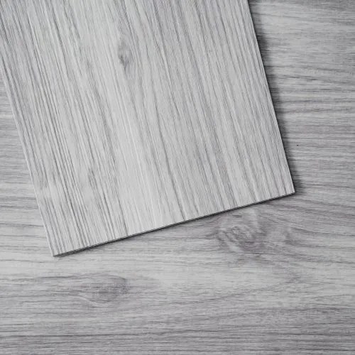 VEVOR zelfklevende vinylvloertegels, 91 x 15 cm, verpakking van 20, 0,6 cm dik, zelfklevend, lichtgrijze houtnerf, doe-het-zelfvloeren voor keuken, eetkamer, slaapkamer en badkamer