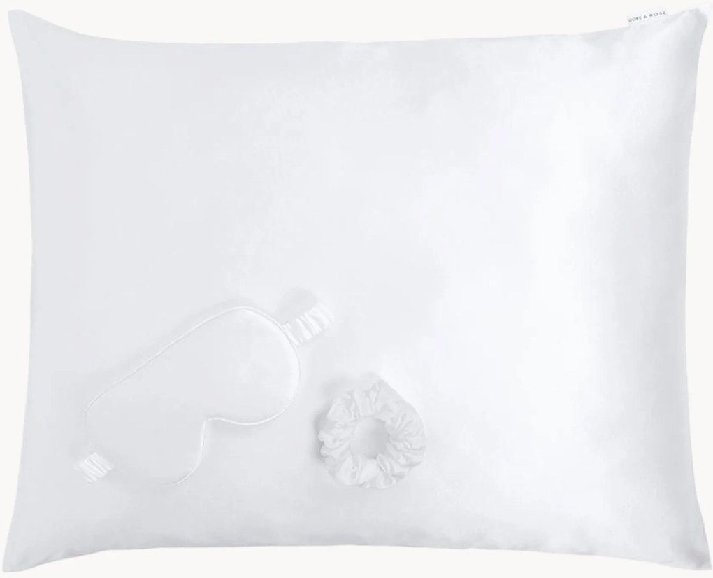 Zijden slaapset White XL, 3-delig