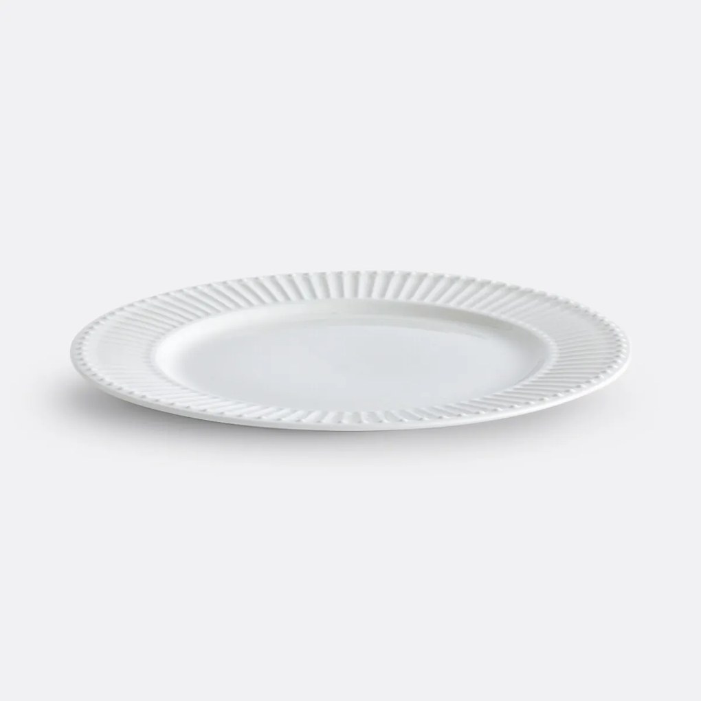 Set van 6 platte borden in porselein, Jewely