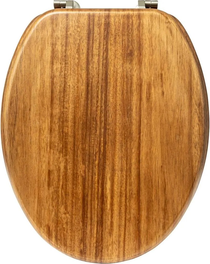 5Five Woody Toiletbril - Bruin - Acacia Hout - Universeel