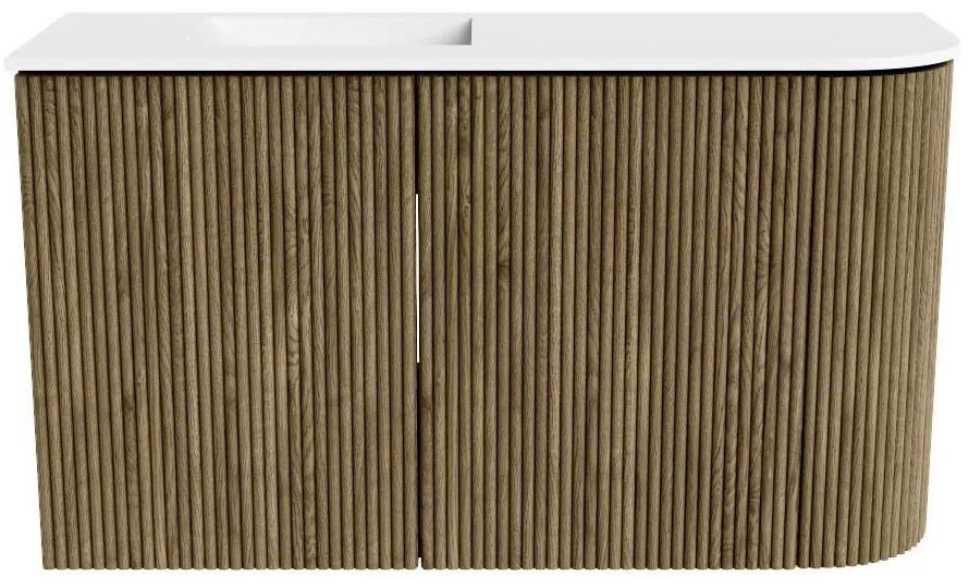 Mondiaz Joya 70cm toiletmeubel ronding rechts dusk met wastafel faye links zonder kraangat talc