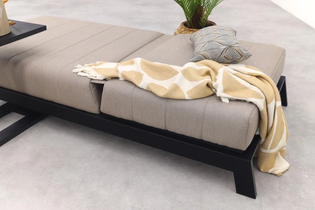 Mexico sunbrella ligbed 200x85 cm. - Taupe