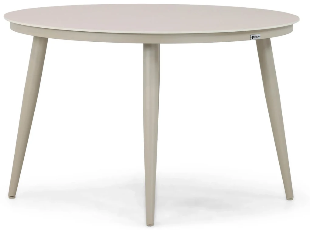 Dining Tuintafel rond 120 cm rond Taupe Vienna | BIANO