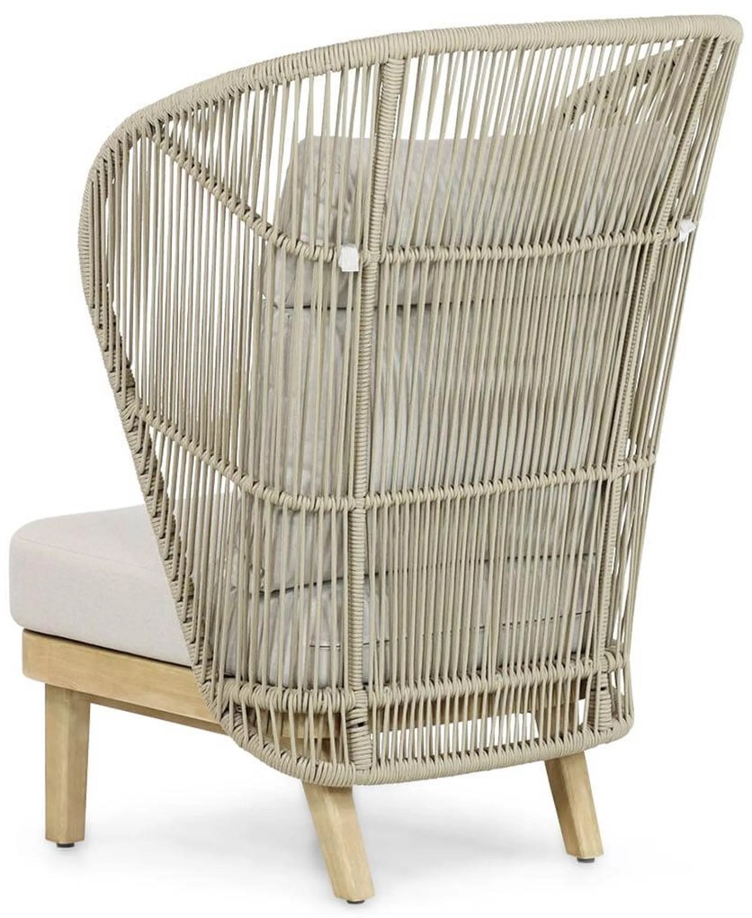 Tuinstoel Eucalyptus hout Naturel teak Coco Napoli