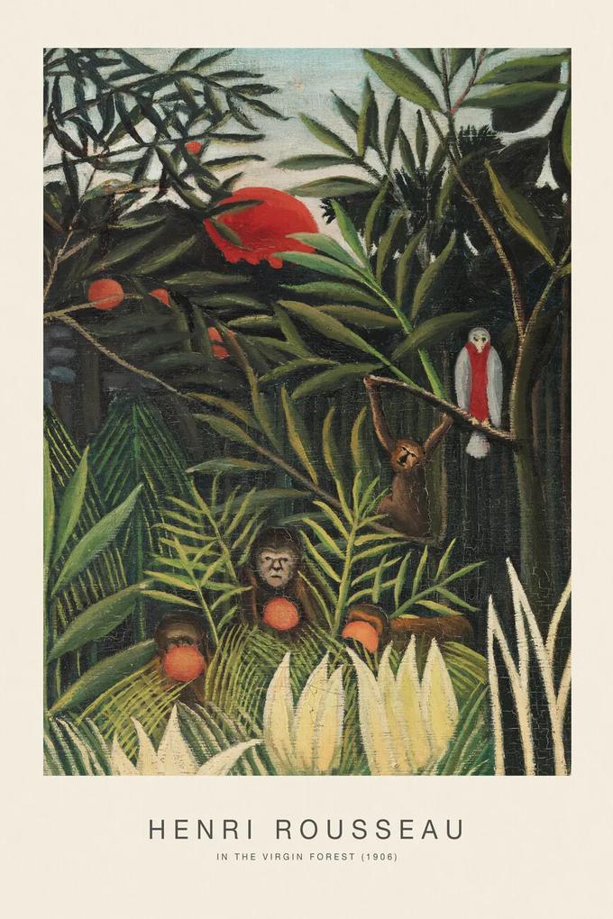 Kunstdruk In The Virgin Forest (Special Edition) - Henri Rousseau, (26.7 x 40 cm)