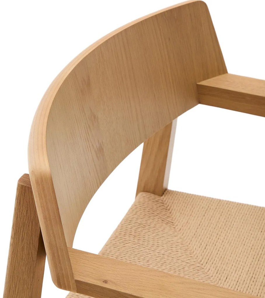 Kave Home Idun Eiken Design Eetkamerstoel