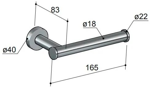 Hotbath Cobber Toiletrolhouder Geborsteld Messing PVD CBA04