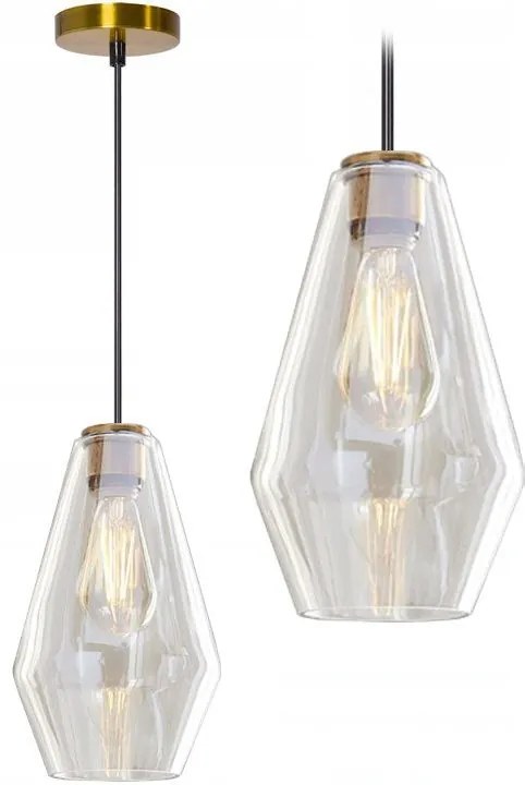 Glazen plafondlamp APP438-1CP