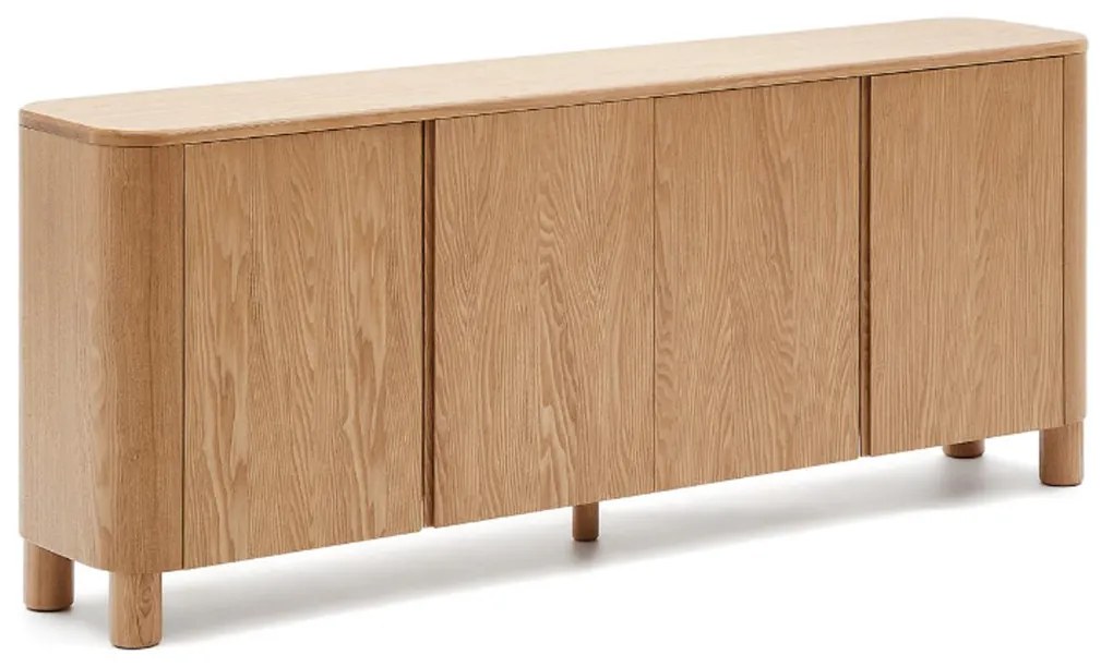 Kave Home Salaya Design Dressoir Met Ronde Hoeken - 200x40x79cm.