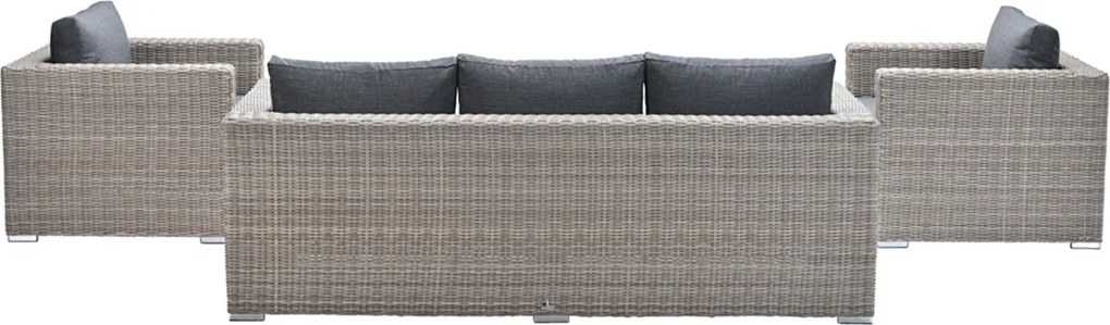 Garden Impressions Tennessee loungeset 4-delig vintage willow - texfiber