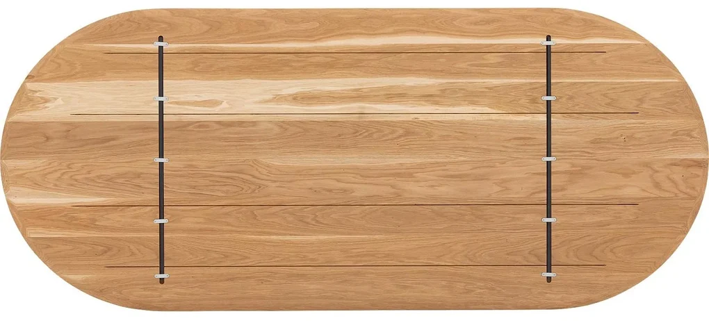 Goossens Excellent Eettafel Floyd, Semi rond 240 x 100 cm