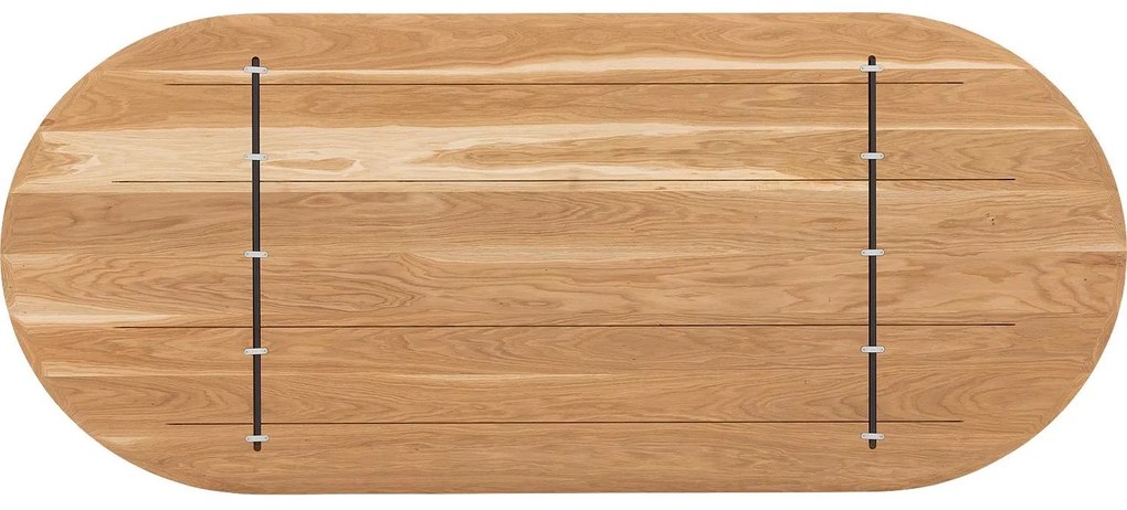 Goossens Excellent Eettafel Uniek, Semi rond 240 x 100 cm