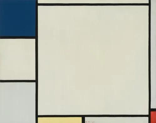 Composition with Blue, Yellow and Red