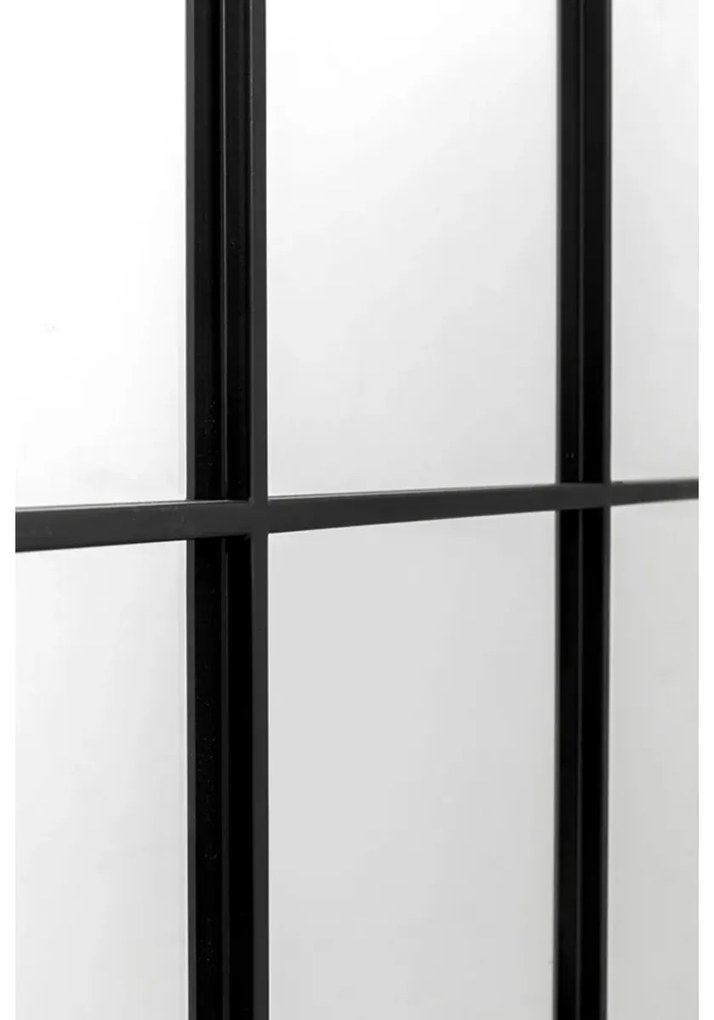 Kare Design Finestra Zwarte Spiegel Met Vakken 180x90 - 90x180cm