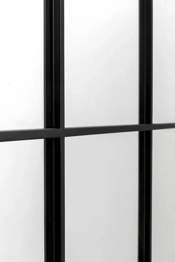 Zwarte Spiegel Met Vakken 180x90 - 90x180cm