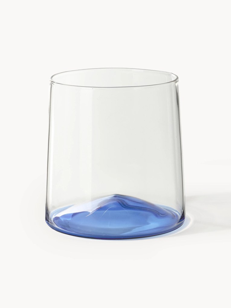 Mondgeblazen glazen Hadley van borosilicaatglas, 4-delig