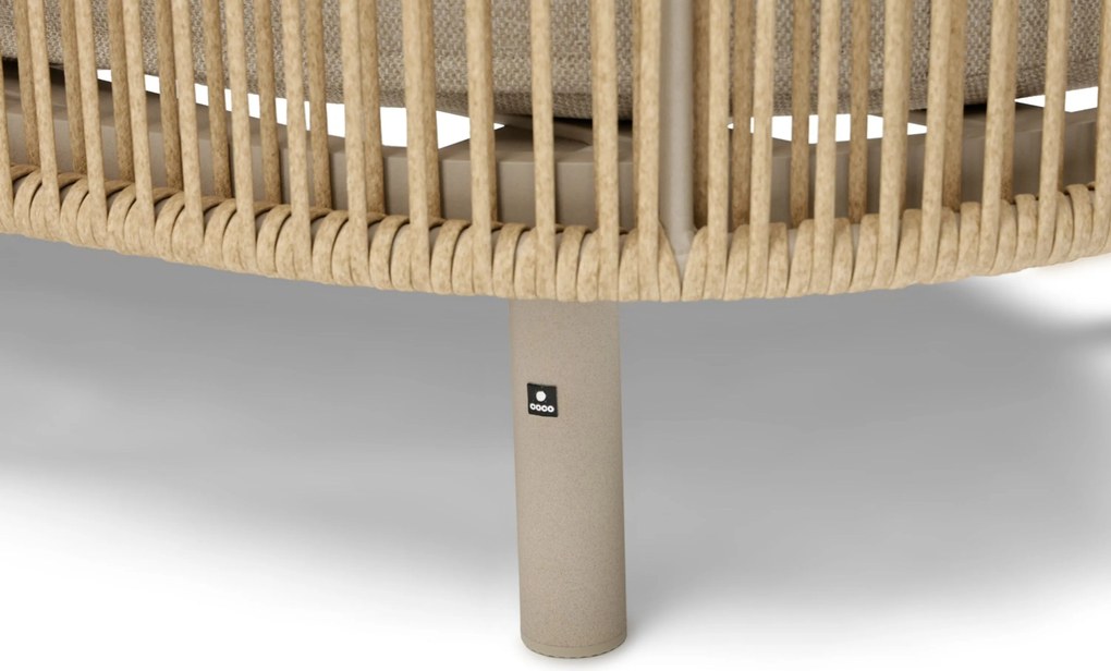 Stoel en Bank Loungeset 5 personen Rope Zand/Beige Coco Amici/Tivano