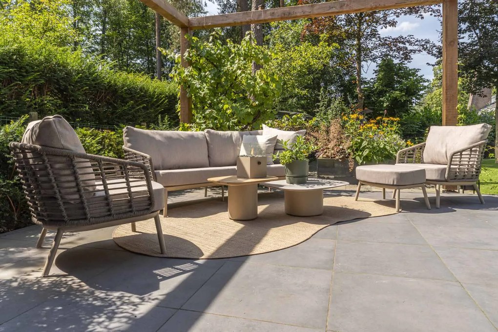 Taste by 4 Seasons Puglia loungeset latte Loungeset   taupe weerbestendig