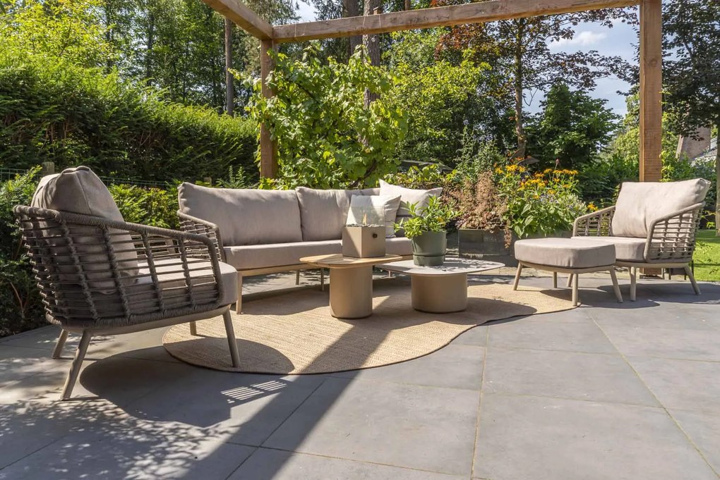Taste by 4 Seasons Puglia loungeset latte SALE Loungeset taupe weerbestendig