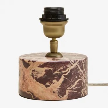 Orlena Tafellampvoet Van Natuursteen Rood Marmer Cherry Gold - Sklum