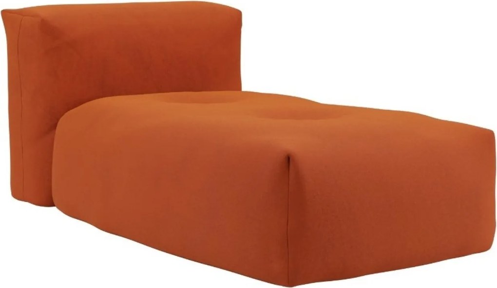 Soft Zitzak Indoor Lounger - Orange Jaquard