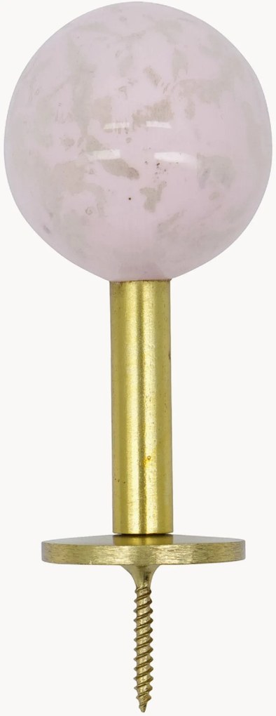 Handgemaakte metalen wandhaken Ball, 2-delig