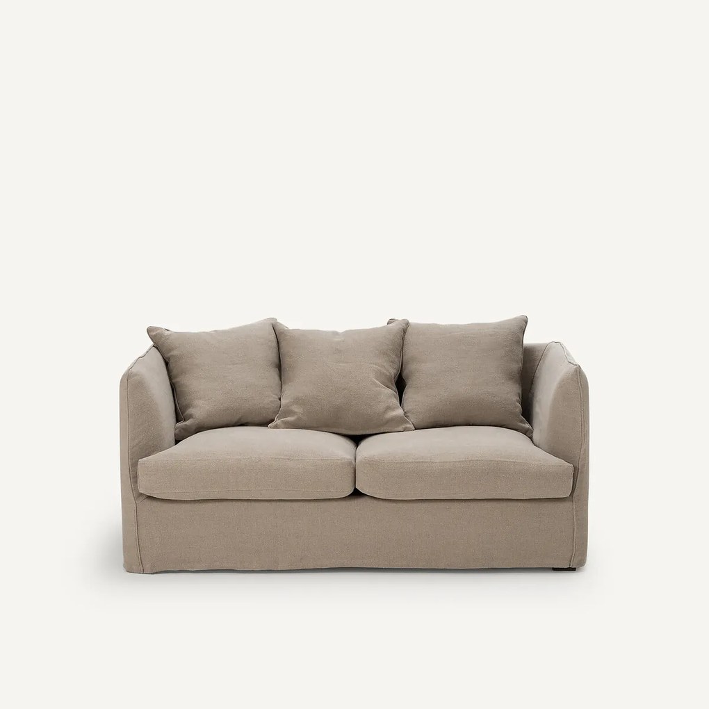 2-zitsbank in stonewashed linnen, Néo Chiquito